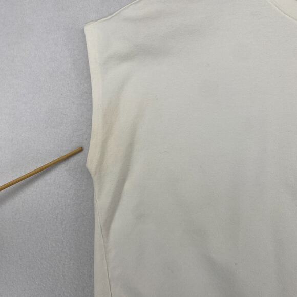 EILEEN FISHER Top S Organic Cotton Stretch Jersey Boxy Dolman Off White USA - Picture 11 of 13